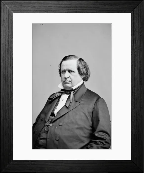 Framed Print : Judge Nathan Clifford, between 1855 and 1865. Creator: Unknown Framed Print : Judge Nathan Clifford, between 1855 and 1865. Creator: Unknown