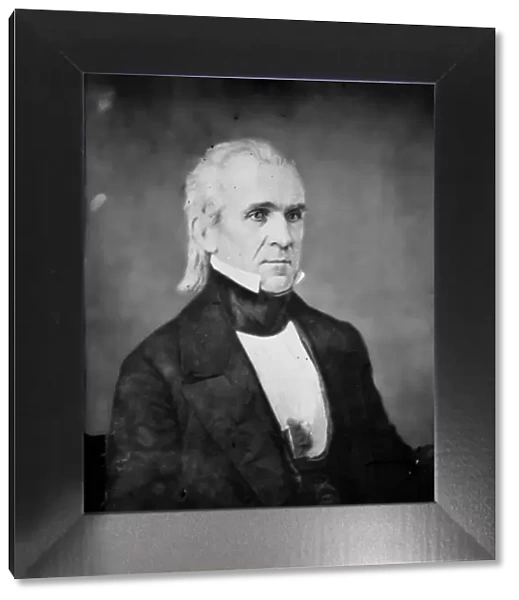 President James K. Polk, between 1855 and 1865. Creator: Unknown