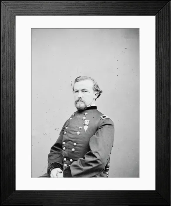 Framed Print : General Charles Ewing, US Army, between 1855 and 1865. Creator: Unknown Framed Print : General Charles Ewing, US Army, between 1855 and 1865. Creator: Unknown
