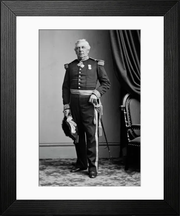 Framed Print : Admiral Reynard, between 1855 and 1865. Creator: Unknown Framed Print : Admiral Reynard, between 1855 and 1865. Creator: Unknown
