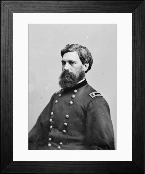 Framed Print : General Oliver Otis Howard, between 1855 and 1865. Creator: Unknown Framed Print : General Oliver Otis Howard, between 1855 and 1865. Creator: Unknown