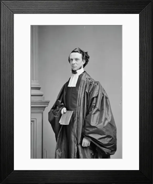 Framed Print : Rev. Peter Stryker, between 1855 and 1865. Creator: Unknown Framed Print : Rev. Peter Stryker, between 1855 and 1865. Creator: Unknown