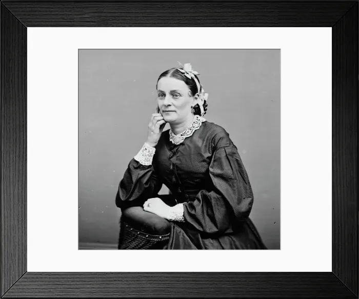 Framed Print : Mrs. Eldridge, between 1855 and 1865. Creator: Unknown Framed Print : Mrs. Eldridge, between 1855 and 1865. Creator: Unknown