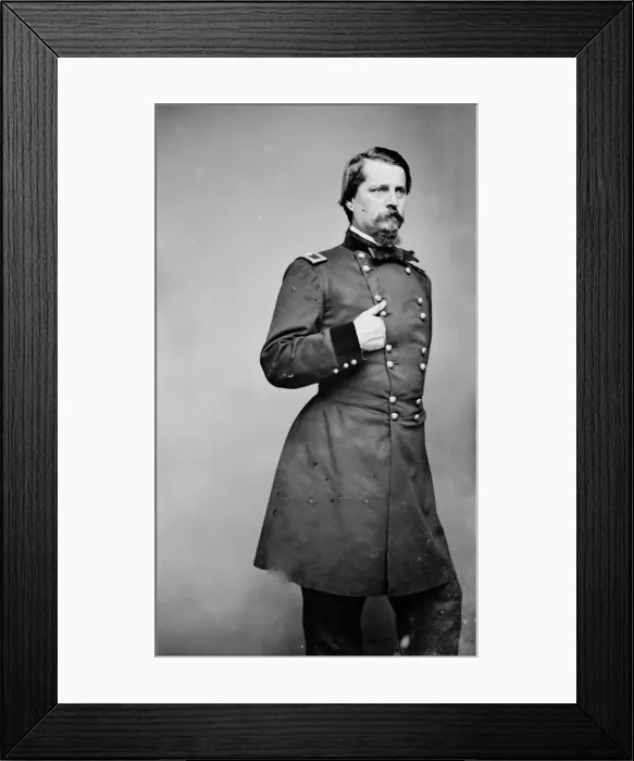Framed Print : General Winfield Scott Hancock, between 1855 and 1865. Creator: Unknown Framed Print : General Winfield Scott Hancock, between 1855 and 1865. Creator: Unknown