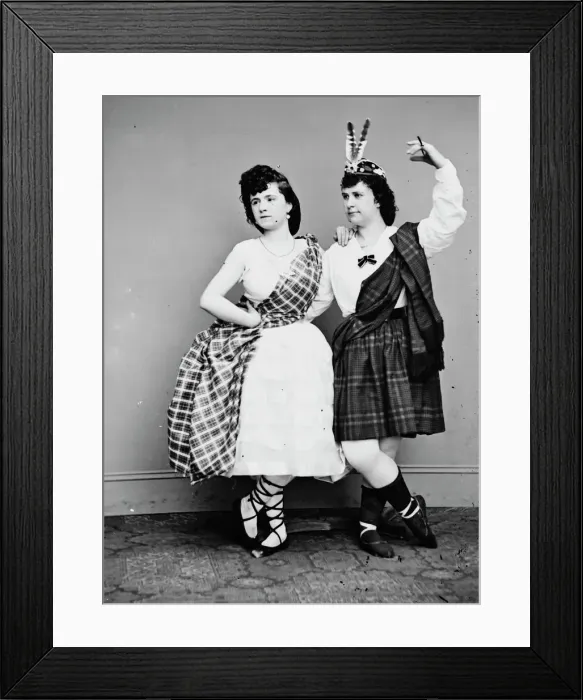 Framed Print : Laura Le Claire, Lottie Forbes, between 1855 and 1865. Creator: Unknown Framed Print : Laura Le Claire, Lottie Forbes, between 1855 and 1865. Creator: Unknown