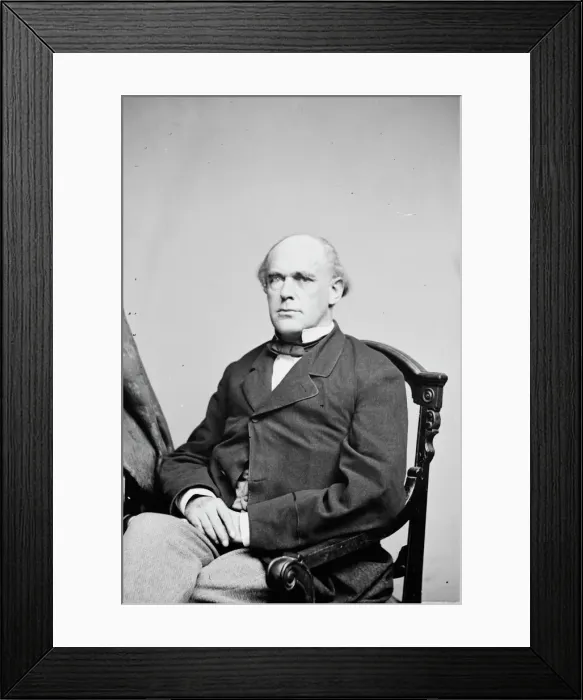 Framed Print : Salmon P. Chase, between 1855 and 1865. Creator: Unknown Framed Print : Salmon P. Chase, between 1855 and 1865. Creator: Unknown