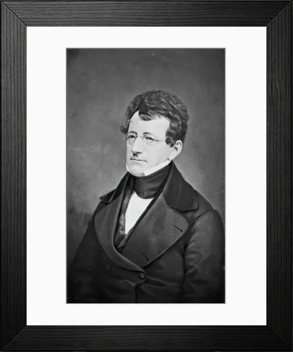 Framed Print : Samuel Griswold Goodrich, between 1855 and 1865. Creator: Unknown Framed Print : Samuel Griswold Goodrich, between 1855 and 1865. Creator: Unknown