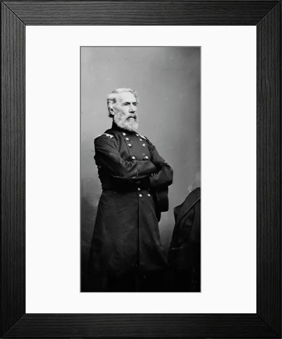 Framed Print : General Edwin Vose Sumner, US Army, between 1855 and 1865. Creator: Unknown Framed Print : General Edwin Vose Sumner, US Army, between 1855 and 1865. Creator: Unknown