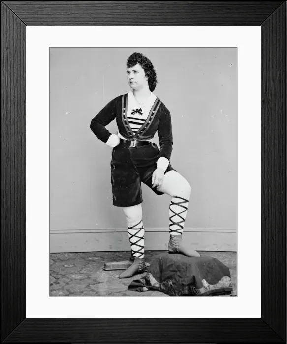 Framed Print : Laura Le Clair, between 1855 and 1865. Creator: Unknown Framed Print : Laura Le Clair, between 1855 and 1865. Creator: Unknown