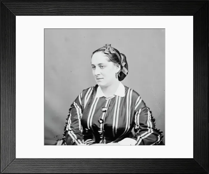 Framed Print : Emily Jordon, between 1855 and 1865. Creator: Unknown Framed Print : Emily Jordon, between 1855 and 1865. Creator: Unknown