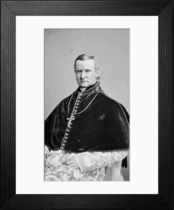 Framed Print : Archbishop John McCloskey, between 1855 and 1865. Creator: Unknown Framed Print : Archbishop John McCloskey, between 1855 and 1865. Creator: Unknown