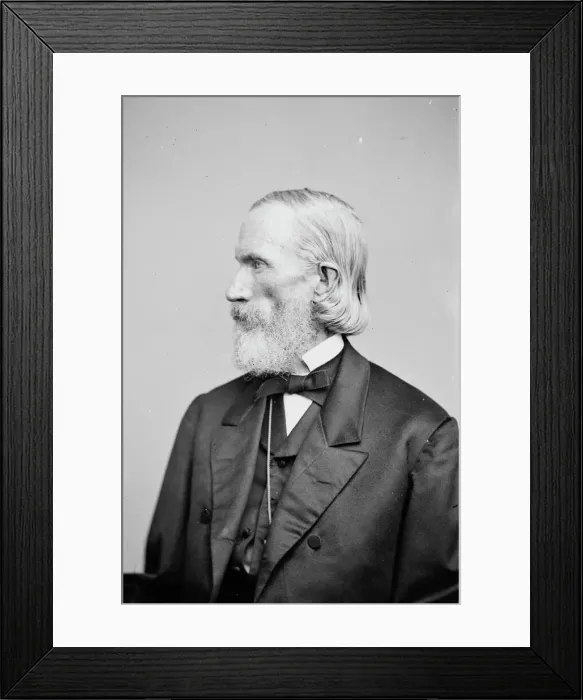 Framed Print : Orson Squire Fowler, between 1855 and 1865. Creator: Unknown Framed Print : Orson Squire Fowler, between 1855 and 1865. Creator: Unknown