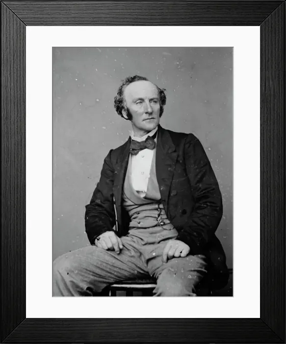 Framed Print : Edward Loomis Davenport, between 1855 and 1865. Creator: Unknown Framed Print : Edward Loomis Davenport, between 1855 and 1865. Creator: Unknown