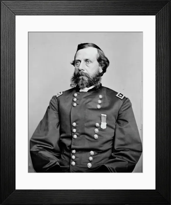Framed Print : General Orlando Bolivar Willcox, US Army, between 1855 and 1865. Creator: Unknown Framed Print : General Orlando Bolivar Willcox, US Army, between 1855 and 1865. Creator: Unknown