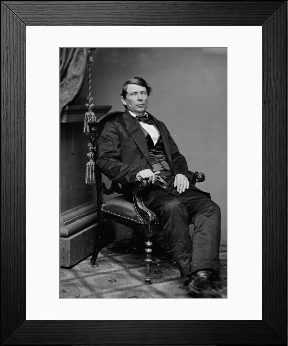 Framed Print : Ransom Halloway, between 1855 and 1865. Creator: Unknown Framed Print : Ransom Halloway, between 1855 and 1865. Creator: Unknown