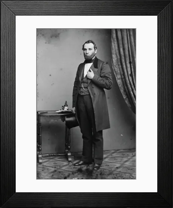 Framed Print : William Esselstyne Lansing, between 1855 and 1865. Creator: Unknown Framed Print : William Esselstyne Lansing, between 1855 and 1865. Creator: Unknown