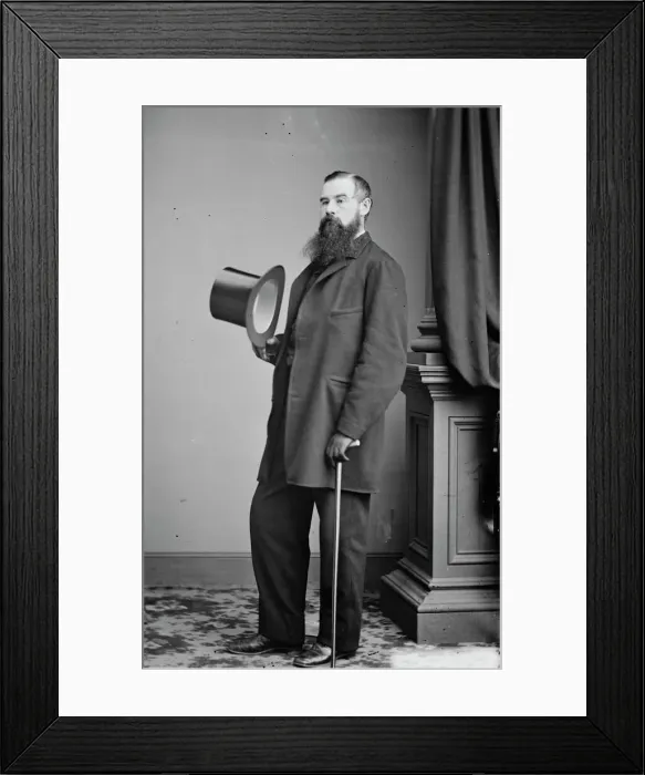 Framed Print : Charles Godfrey Leland, between 1855 and 1865. Creator: Unknown Framed Print : Charles Godfrey Leland, between 1855 and 1865. Creator: Unknown