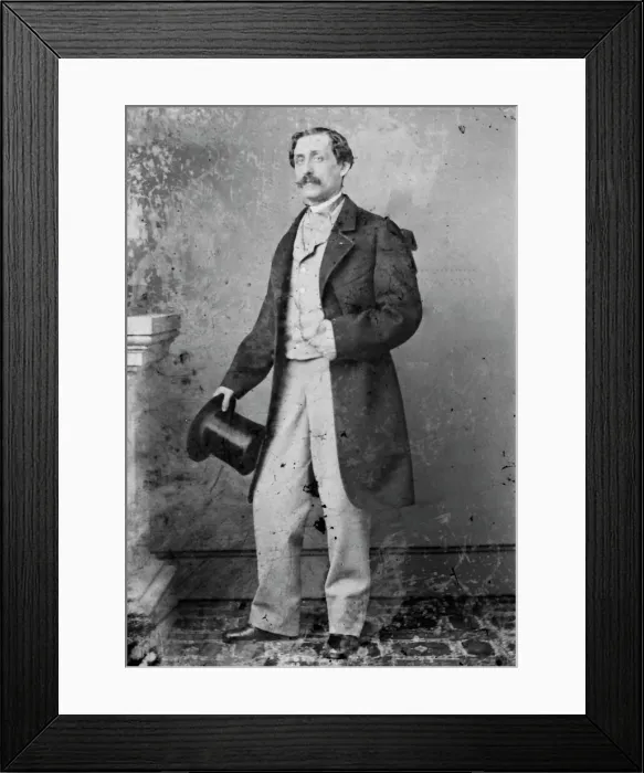Framed Print : Louis Moreau Gottschalk, between 1855 and 1865. Creator: Unknown Framed Print : Louis Moreau Gottschalk, between 1855 and 1865. Creator: Unknown