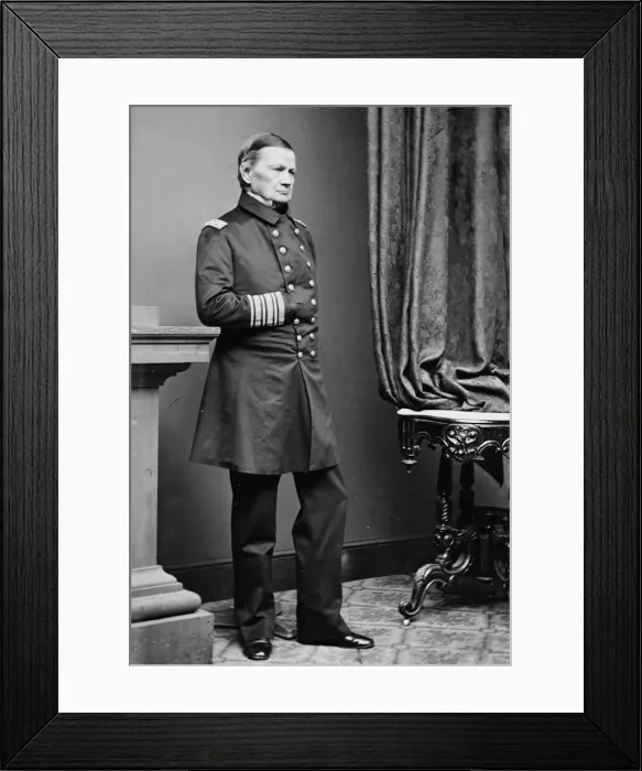 Framed Print : Admiral Jsoeph Smith, US Navy, between 1855 and 1865. Creator: Unknown Framed Print : Admiral Jsoeph Smith, US Navy, between 1855 and 1865. Creator: Unknown