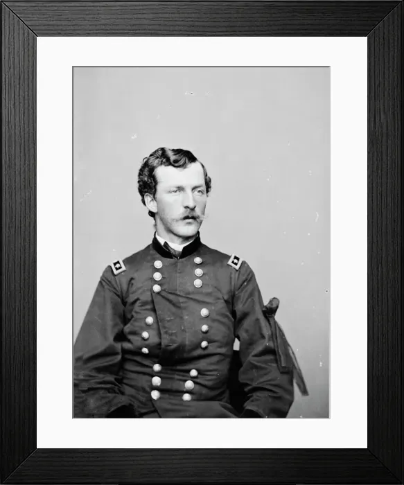 Framed Print : General Nelson Appleton Miles, between 1855 and 1865. Creator: Unknown Framed Print : General Nelson Appleton Miles, between 1855 and 1865. Creator: Unknown