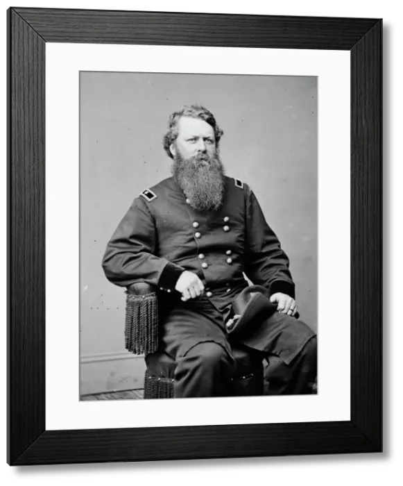 Framed Print : General William W. Belknap, US Army, between 1855 and 1865. Creator: Unknown Framed Print : General William W. Belknap, US Army, between 1855 and 1865. Creator: Unknown