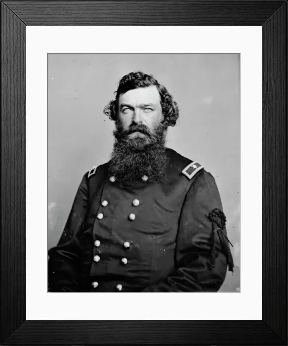 Framed Print : General James S. Robinson, US Army, between 1855 and 1865. Creator: Unknown Framed Print : General James S. Robinson, US Army, between 1855 and 1865. Creator: Unknown