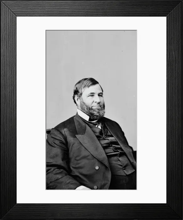 Framed Print : Judge David Davis, between 1855 and 1865. Creator: Unknown Framed Print : Judge David Davis, between 1855 and 1865. Creator: Unknown