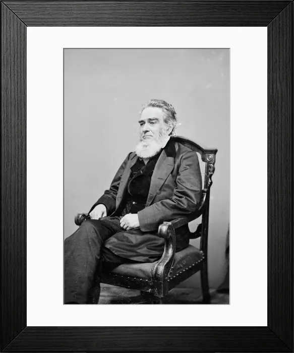 Framed Print : Edward Bates, between 1855 and 1865. Creator: Unknown Framed Print : Edward Bates, between 1855 and 1865. Creator: Unknown