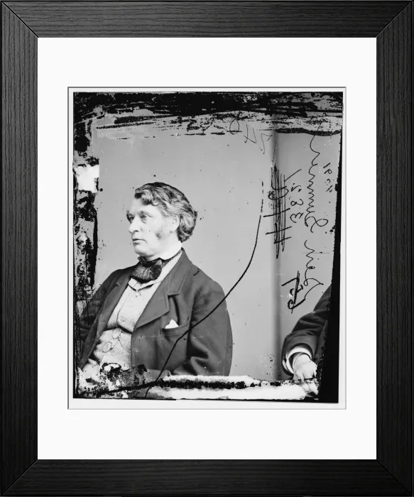Framed Print : Charles Sumner of Massachusetts, between 1855 and 1865. Creator: Unknown Framed Print : Charles Sumner of Massachusetts, between 1855 and 1865. Creator: Unknown