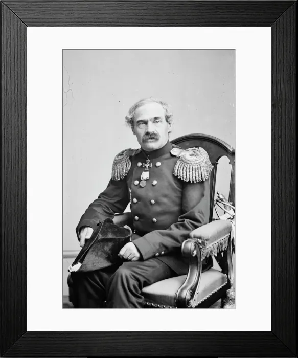 Framed Print : Russian Admiral Stepan Stepanovitch Lessovski, between 1855 and 1865. Creator: Unknown Framed Print : Russian Admiral Stepan Stepanovitch Lessovski, between 1855 and 1865. Creator: Unknown
