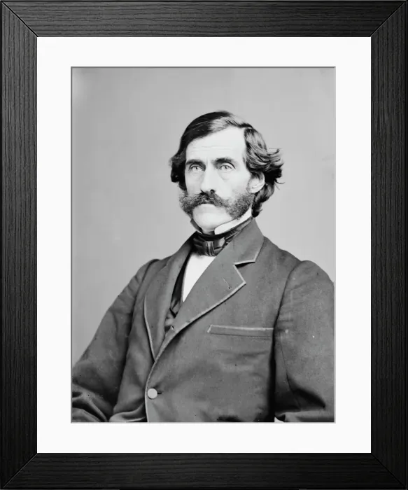 Framed Print : Daniel Clark of New Hampshire, between 1855 and 1865. Creator: Unknown Framed Print : Daniel Clark of New Hampshire, between 1855 and 1865. Creator: Unknown