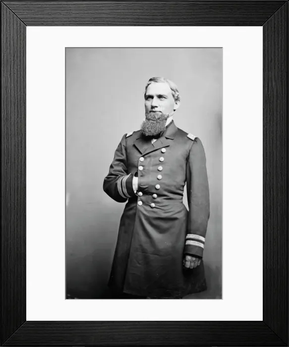 Framed Print : Admiral De Kraft, between 1855 and 1865. Creator: Unknown Framed Print : Admiral De Kraft, between 1855 and 1865. Creator: Unknown