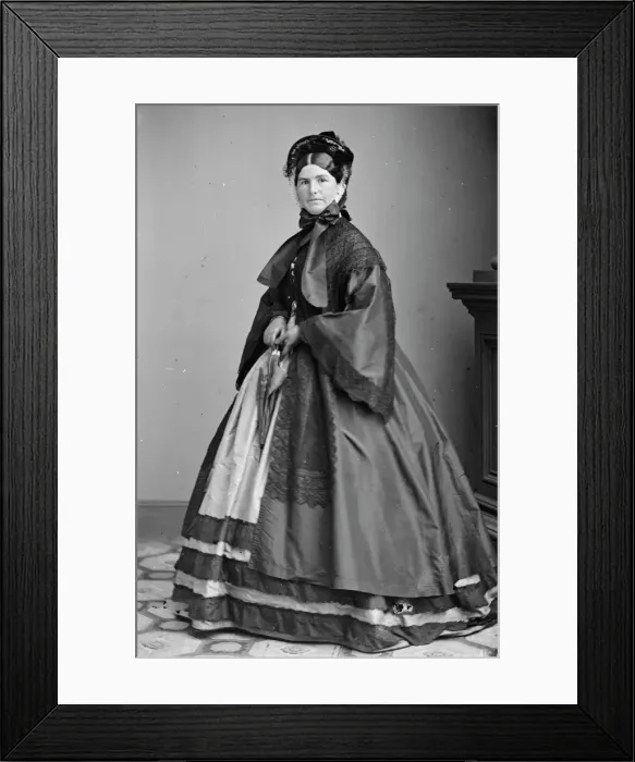 Framed Print : Mrs. N. P. Banks, between 1855 and 1865. Creator: Unknown Framed Print : Mrs. N. P. Banks, between 1855 and 1865. Creator: Unknown