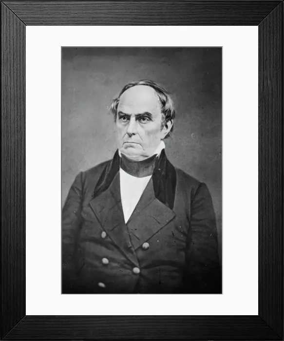 Framed Print : Daniel Webster, between 1855 and 1865. Creator: Unknown Framed Print : Daniel Webster, between 1855 and 1865. Creator: Unknown