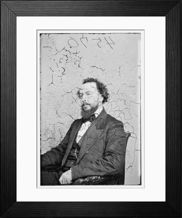 Framed Print : Bayard Taylor, between 1855 and 1865. Creator: Unknown Framed Print : Bayard Taylor, between 1855 and 1865. Creator: Unknown