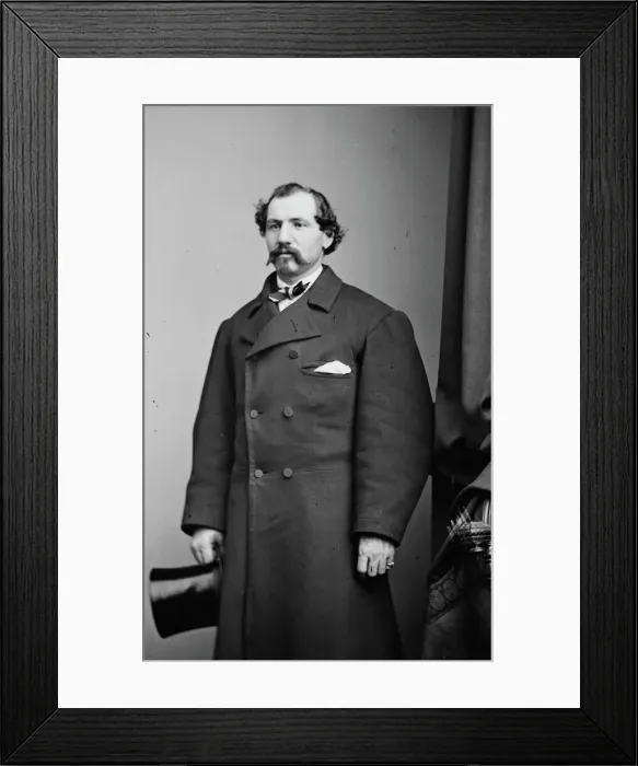 Framed Print : Joseph Coburn, between 1855 and 1865. Creator: Unknown Framed Print : Joseph Coburn, between 1855 and 1865. Creator: Unknown