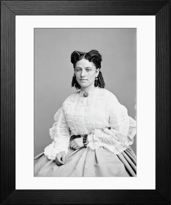 Framed Print : Mrs. Van Zandt, between 1855 and 1865. Creator: Unknown Framed Print : Mrs. Van Zandt, between 1855 and 1865. Creator: Unknown