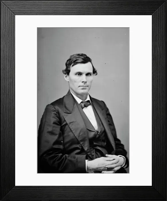 Framed Print : Benjamin Franklin Harding, between 1855 and 1865. Creator: Unknown Framed Print : Benjamin Franklin Harding, between 1855 and 1865. Creator: Unknown