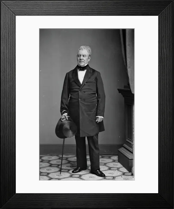 Framed Print : Luther Bradish, between 1855 and 1865. Creator: Unknown Framed Print : Luther Bradish, between 1855 and 1865. Creator: Unknown
