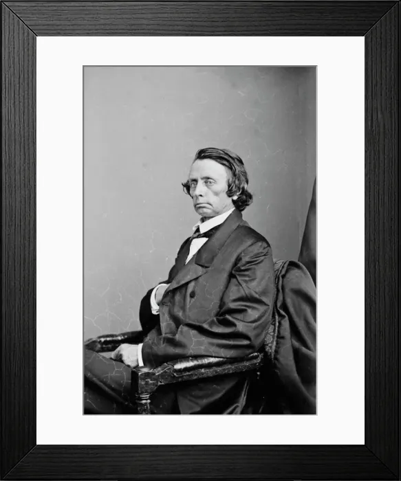 Framed Print : William Gannaway Brownlow of Tennessee, between 1855 and 1865. Creator: Unknown Framed Print : William Gannaway Brownlow of Tennessee, between 1855 and 1865. Creator: Unknown