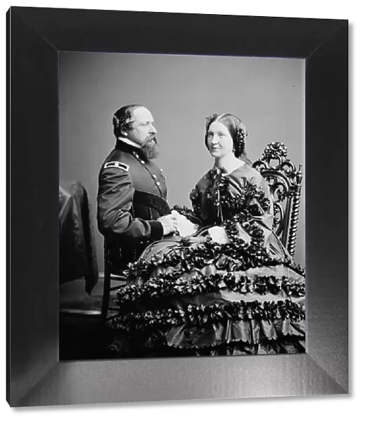 Gen. and Mrs. J. B. Ricketts, between 1855 and 1865. Creator: Unknown