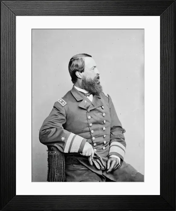 Framed Print : Admiral David Dixon Porter, between 1855 and 1865. Creator: Unknown Framed Print : Admiral David Dixon Porter, between 1855 and 1865. Creator: Unknown