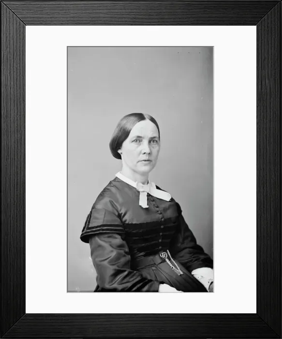Framed Print : Mrs. Stearns, between 1855 and 1865. Creator: Unknown Framed Print : Mrs. Stearns, between 1855 and 1865. Creator: Unknown