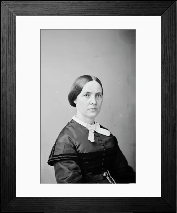 Framed Print : Mrs. Stearns, between 1855 and 1865. Creator: Unknown Framed Print : Mrs. Stearns, between 1855 and 1865. Creator: Unknown