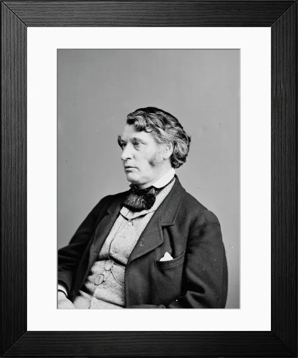 Framed Print : Charles Sumner, between 1855 and 1865. Creator: Unknown Framed Print : Charles Sumner, between 1855 and 1865. Creator: Unknown