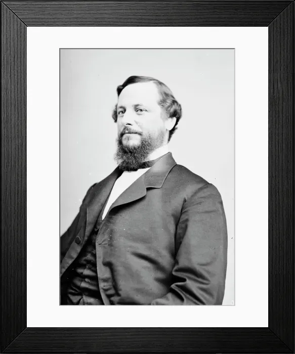 Framed Print : George Hunt Pendleton of Ohio, between 1855 and 1865. Creator: Unknown Framed Print : George Hunt Pendleton of Ohio, between 1855 and 1865. Creator: Unknown