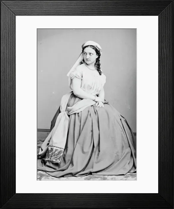 Framed Print : Laura Bateman, between 1855 and 1865. Creator: Unknown Framed Print : Laura Bateman, between 1855 and 1865. Creator: Unknown
