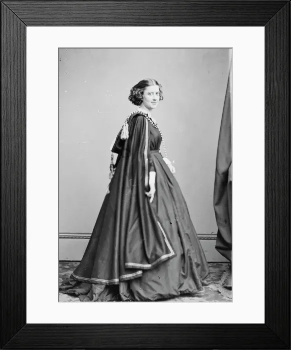 Framed Print : Emma Webb, between 1855 and 1865. Creator: Unknown Framed Print : Emma Webb, between 1855 and 1865. Creator: Unknown