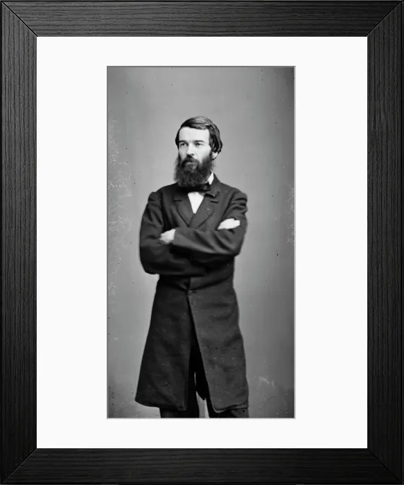 Framed Print : R. H. Stoddard, between 1855 and 1865. Creator: Unknown Framed Print : R. H. Stoddard, between 1855 and 1865. Creator: Unknown