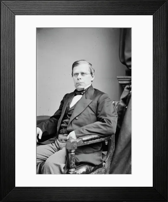 Framed Print : Israel Washburn Jr, between 1855 and 1865. Creator: Unknown Framed Print : Israel Washburn Jr, between 1855 and 1865. Creator: Unknown